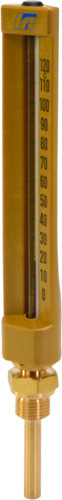 1295 - Thermomètre à boîtier composite, hauteur 200 mm.