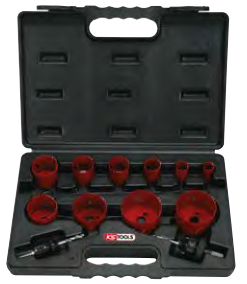 61120 - Coffret de 10 scie cloches.