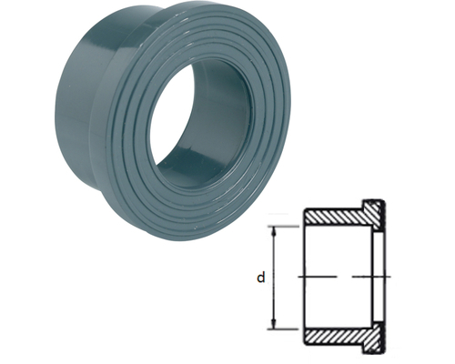 18564 - Collet face striée pour bride tournante PN 10/16.