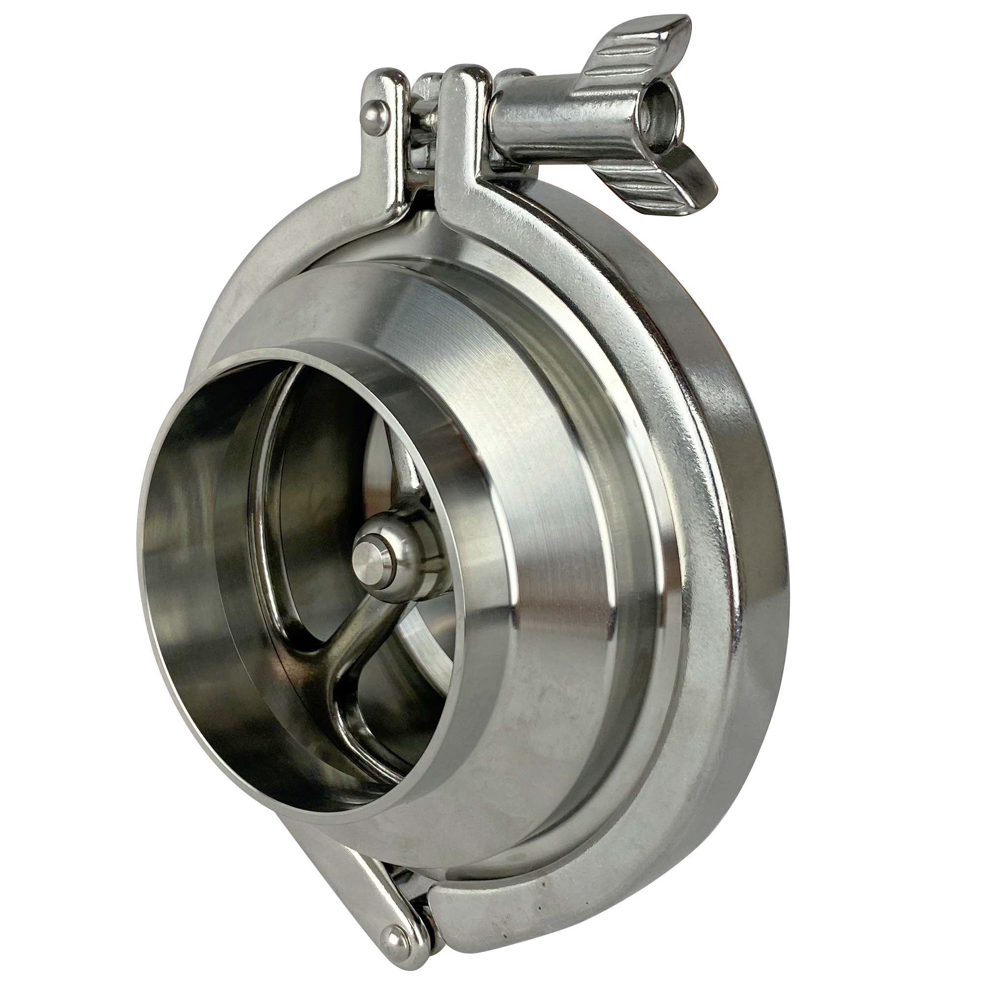 2217C - Clapet anti-retour - Fermeture CLAMP inox 316L - Joints EPDM - Lisse/lisse.