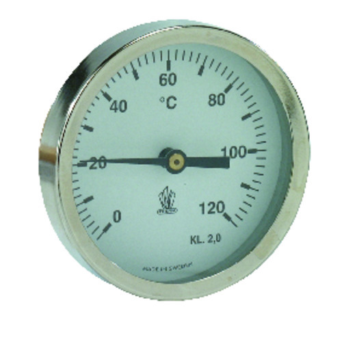 299 - Thermomètre à cadran de 63 mm en applique pour tubes Ø 25 à 50 mm.