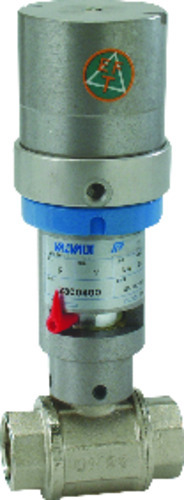 31033 - Robinet à boisseau sphérique 2 voies en laiton à actionneur rotatif EFT.