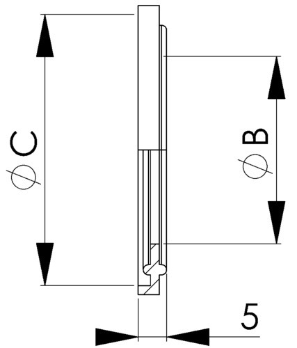 3374 - Joint de raccord clamp - FKM.