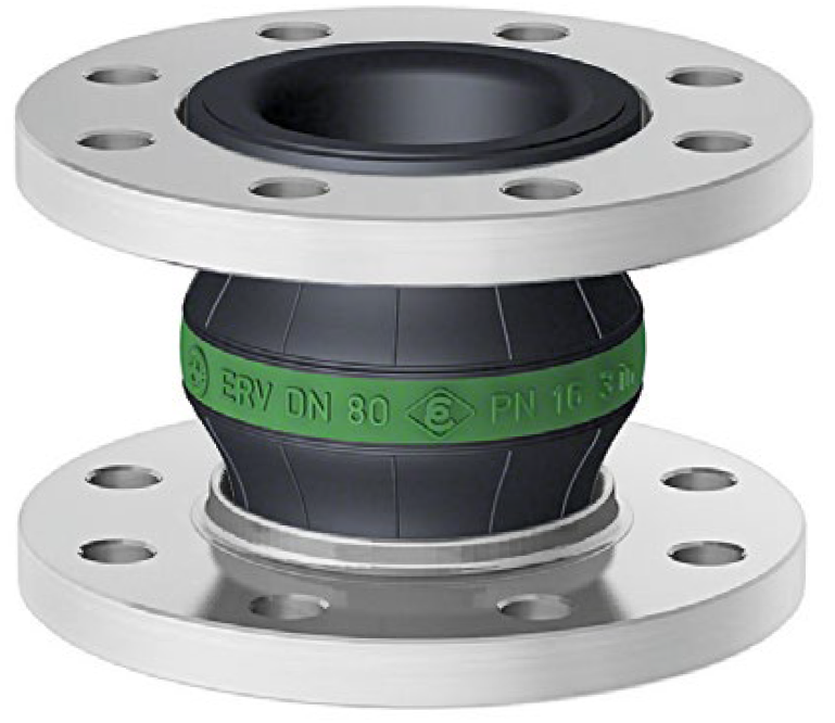 342 - Manchon compensateur antivibratoire anneau VERT.