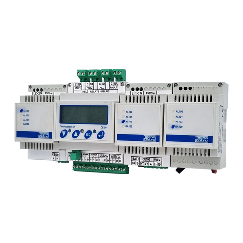 435304N. - Centrale de détection gaz pour 1 à 2 capteurs déportés avec batterie de secours, extensible à 6.
