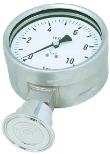 507C2 - Manomètre tout inox diamètre 100 mm monté sur séparateur.