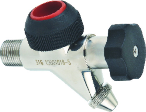 5416 - Robinet de niveau - Inox 316 - Joints EPDM et silicone - Volant et bagues PE - 1/2&amp;quot; (15/21).