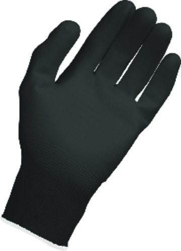 6142 - Paire de gants microfibre noir.
