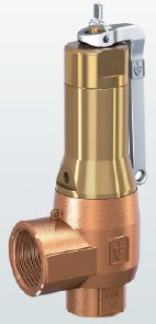 645 - Soupape de sûreté en bronze à levier et échappement augmenté.