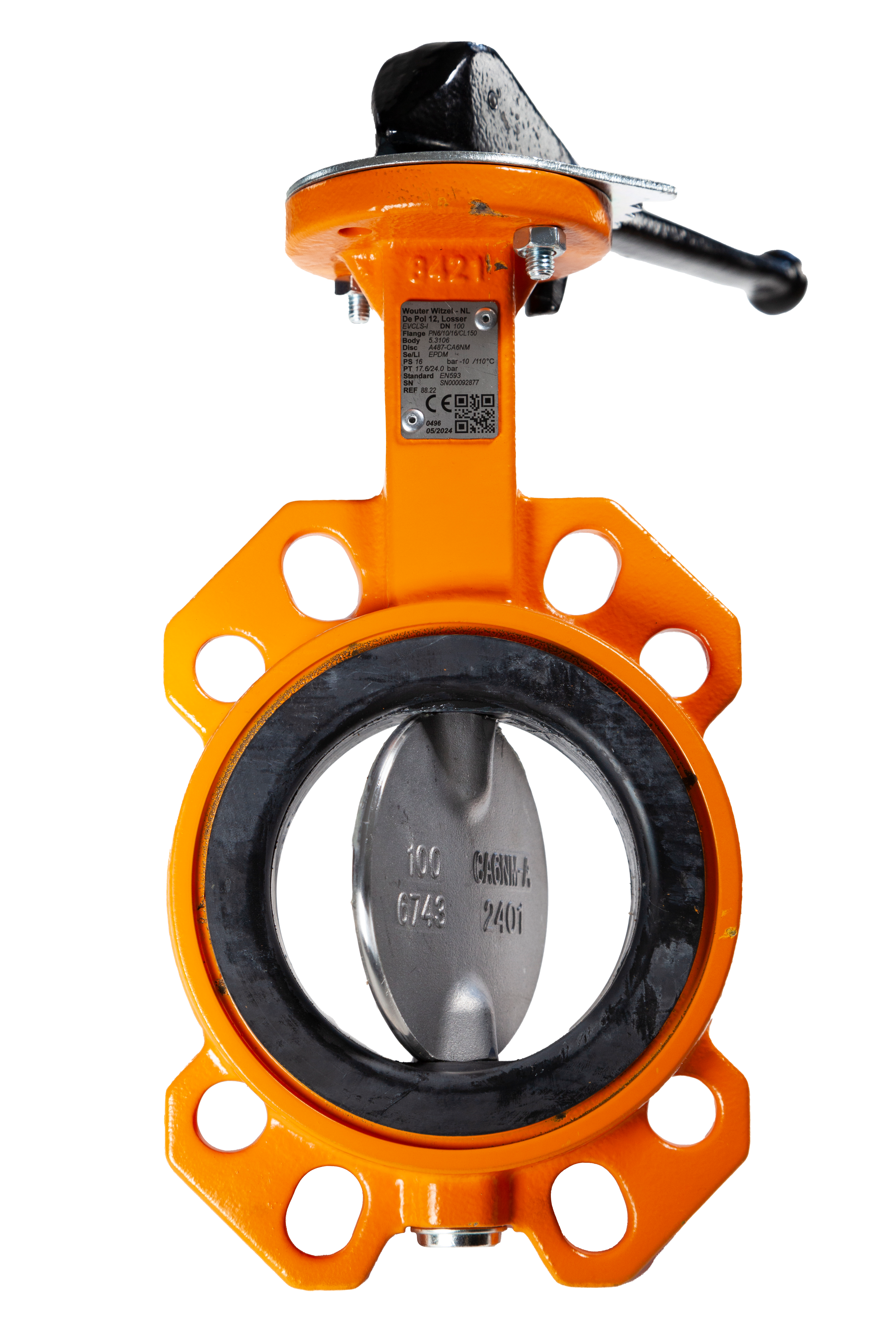 88N - Vanne papillon EVCLS-i Eurovalve. EPDM / Papillon inox CA6NM.