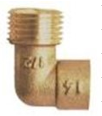 92CL - Coude mâle à braser laiton.