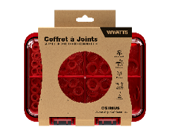 WA-123 - Coffret 8 cases joints CSC rouge pour raccords.