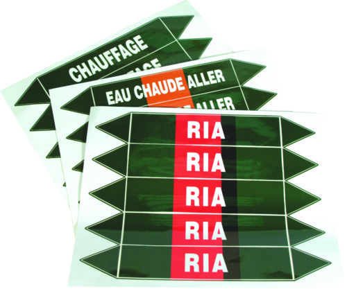 E - Etiquettes réglementaires.