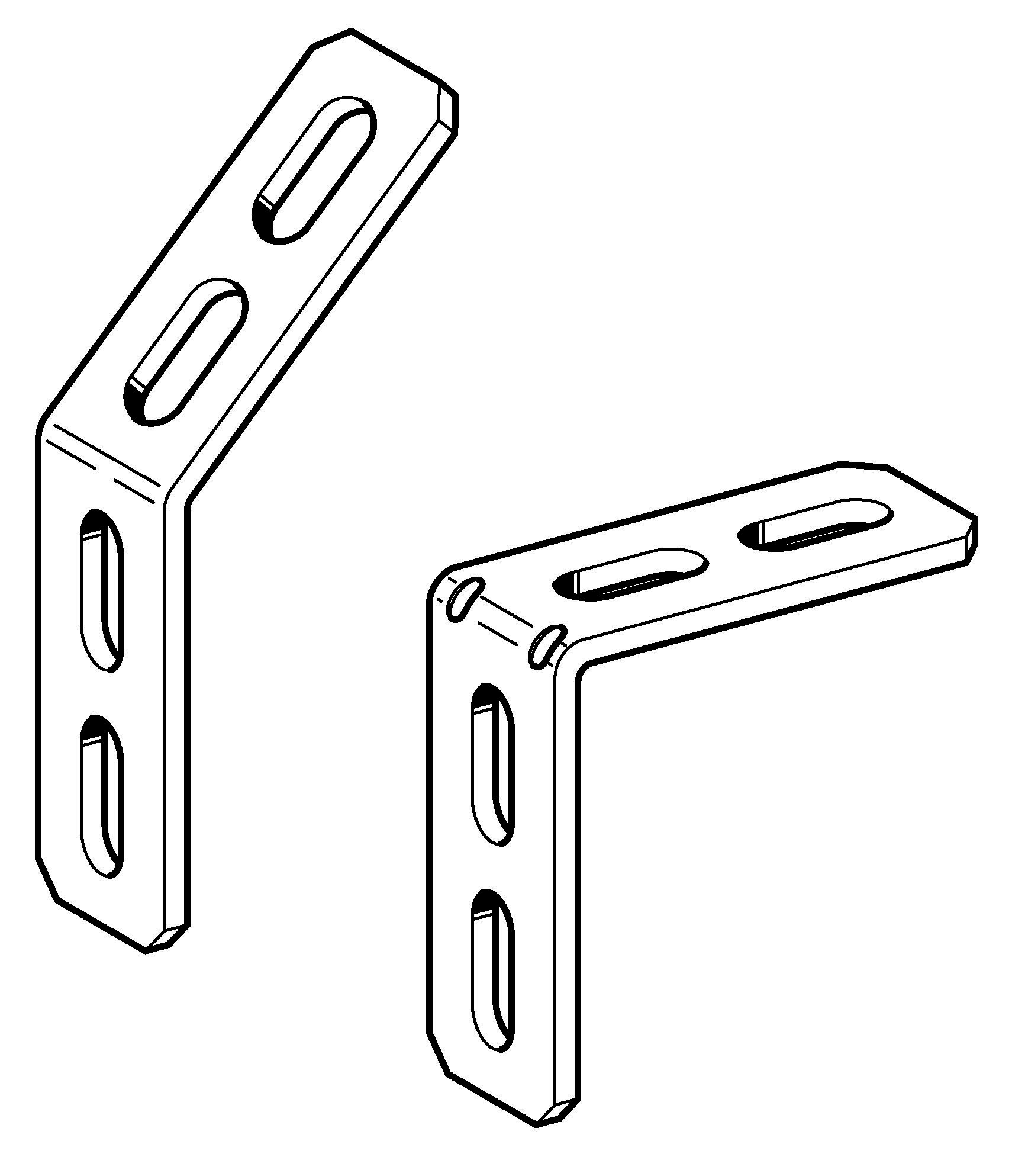 14020S - Équerre d'assemblage pour rail 41.