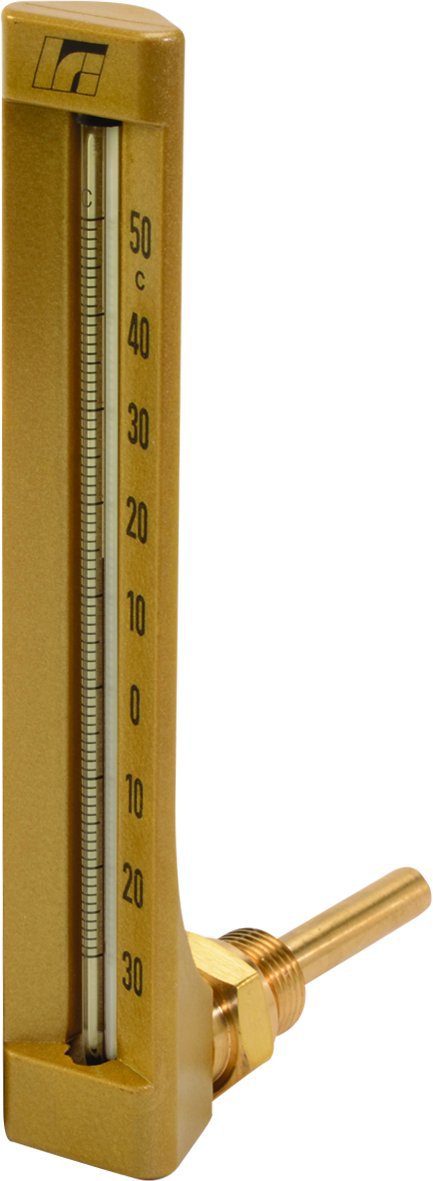 Thermomètre radial avec plongeur à douille de 0°C à 120°C