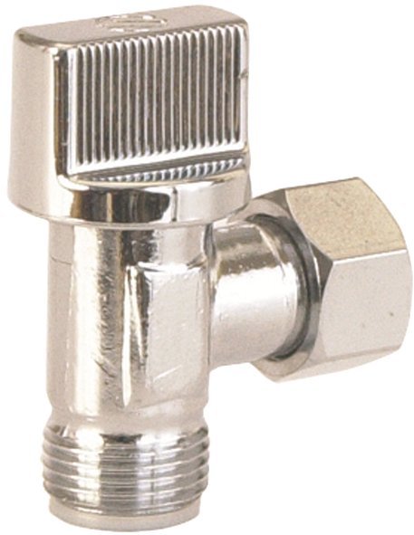 3022 - Robinet de chasse d'eau chromé 1/4 de tour. Pression 10 bar maxi.