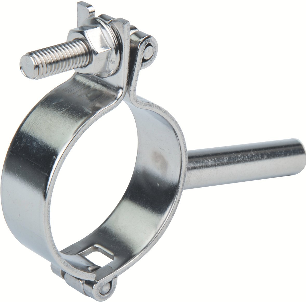 3422 - Collier rond à charnière - Avec tige pleine - Inox 30