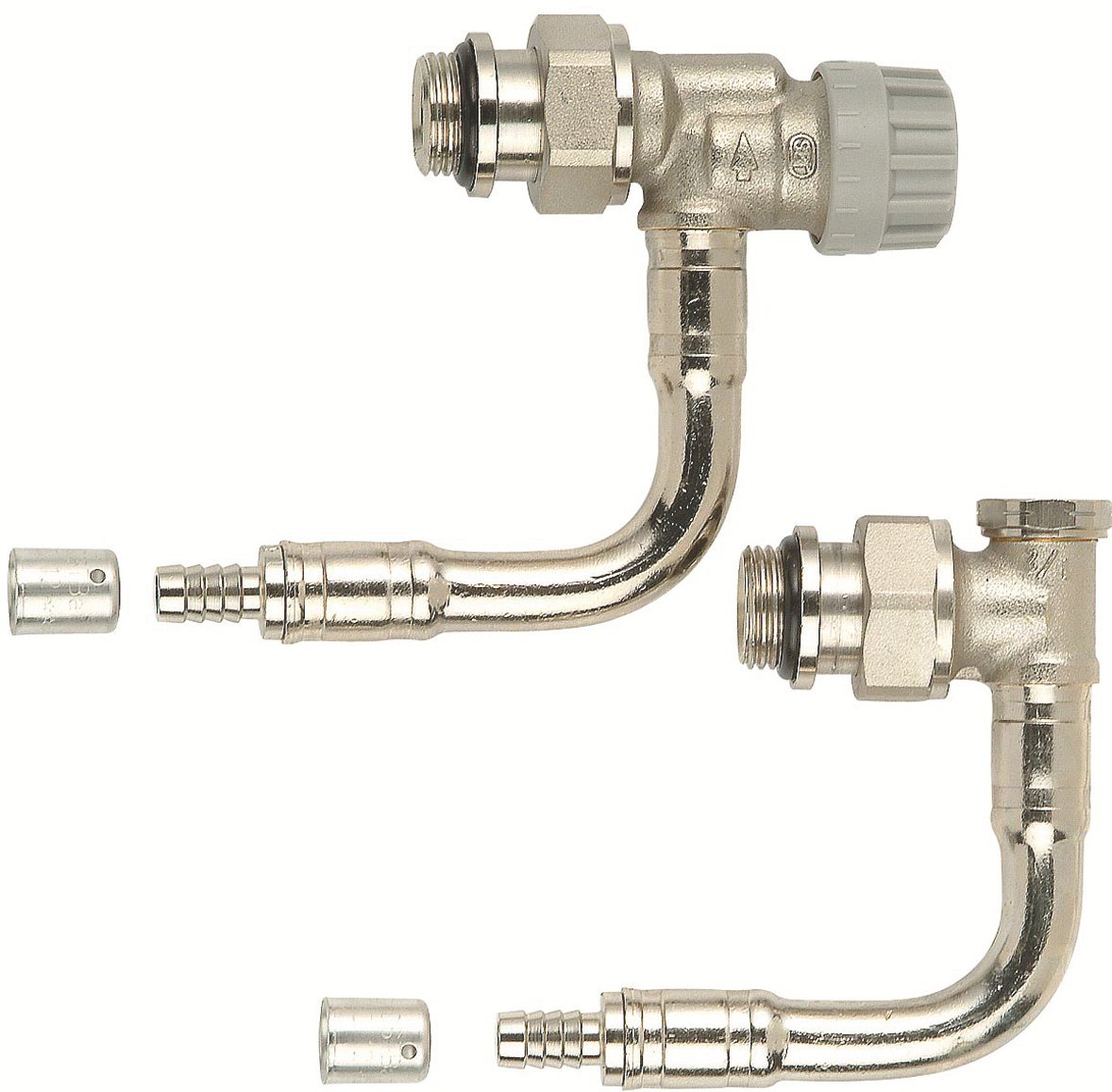 6408D - Kit hydrocâblé pour radiateur. Manuel. PER à sertir.