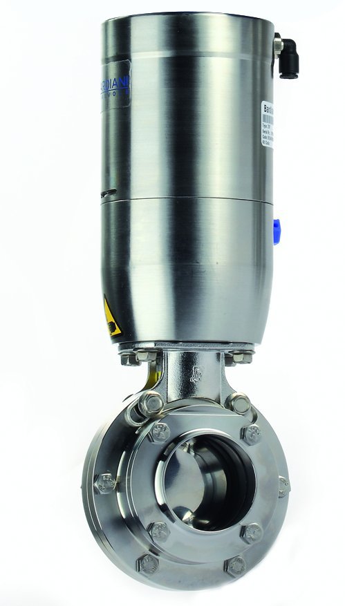 8667 - Vanne papillon - Corps WAFER - 316L/EPDM - Avec actio