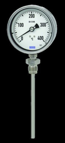 R55 - Thermomètre bimétallique industriel inox diamètre 100 mm.