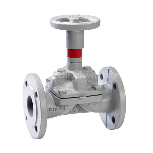 SFTNR16 - Vanne corps fonte, membrane Butyle IIR, à seuil type SISTO 16.